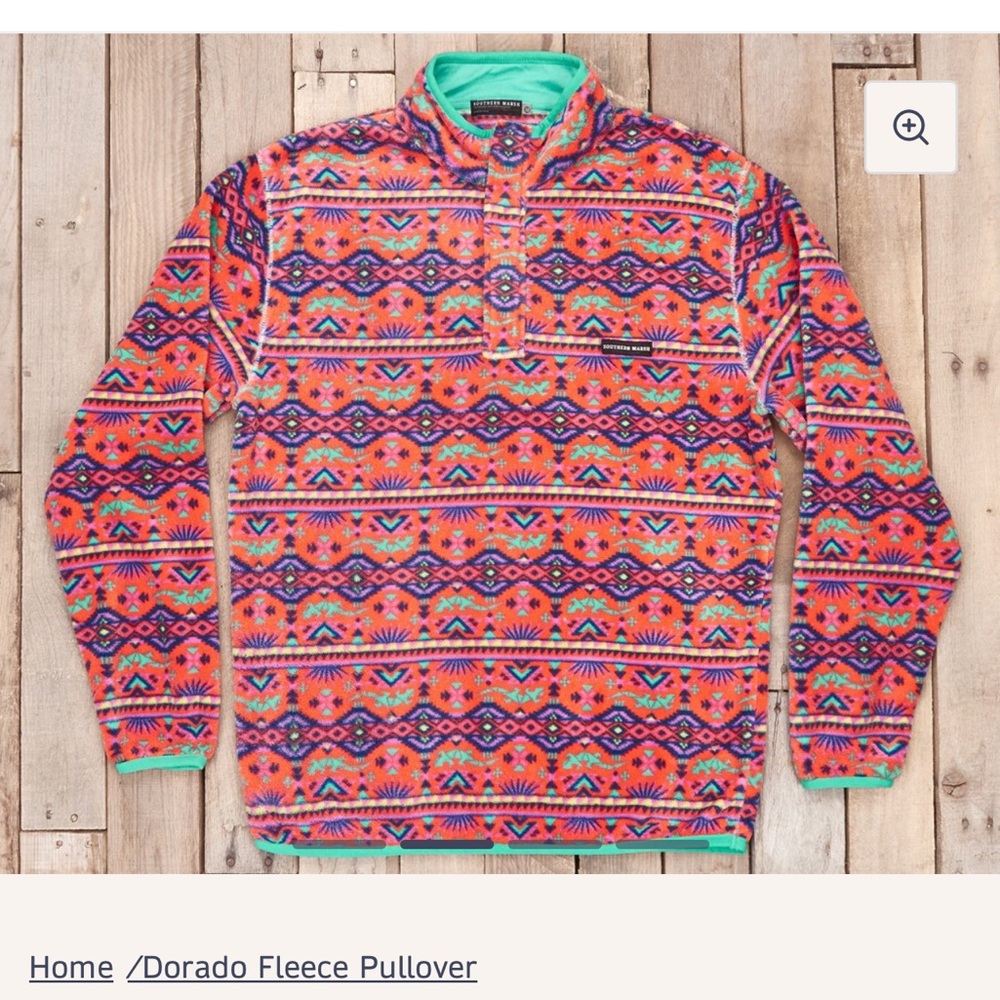 Southern Marsh Dorado fleece top size small - Picture 3 of 13